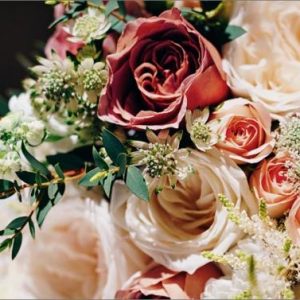 Dubbele kaart - Roze rozen