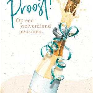 Dubbele kaart - Proost! Op een welverdiend pensioen.