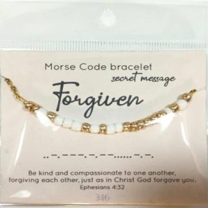 Armband Morsecode Forgiven