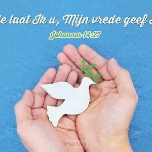 Vrede laat Ik u