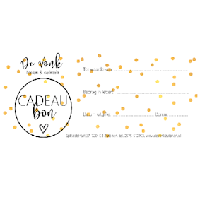Cadeaubon diverse bedragen