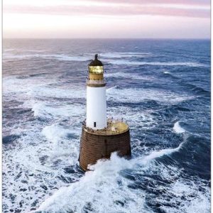 Ansichtkaart Vuurtoren in de zee