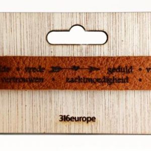 Leren armband Vruchten van de Geest