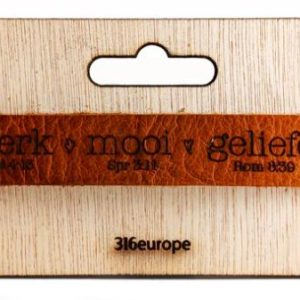 Leren armband Sterk Mooi Geliefd