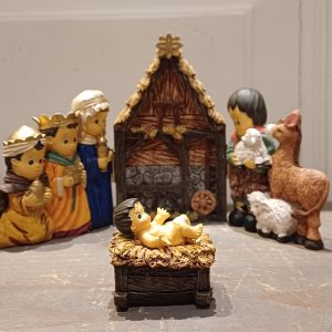 Kerststal kind