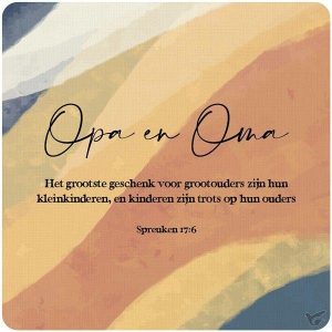 Cadeaubordje Opa en oma