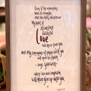 Love will never leave you A4 poster