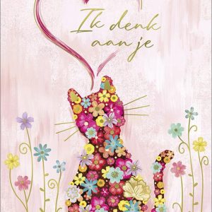 Dubbele kaart Ik denk aan je