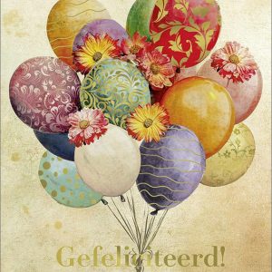 Dubbele kaart Gefeliciteerd