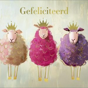 Dubbele kaart Gefeliciteerd