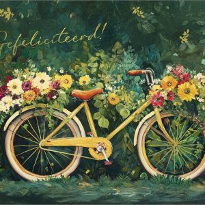 Dubbele kaart Gefeliciteerd