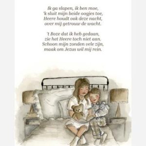 Ansichtkaart Ik ga slapen