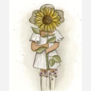 Ansichtkaart Zonnebloem