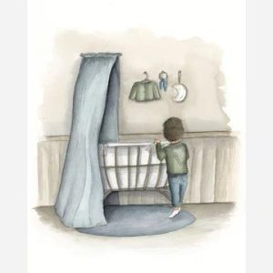 Ansichtkaart Geboorte jongen