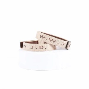 Armband w.w.j.d. beige