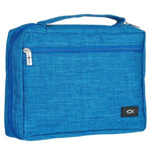 Bijbelhoes visje - blauw