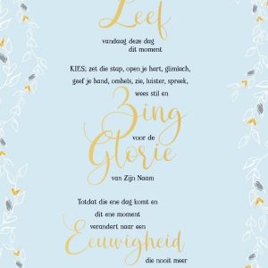 A5 kaart Kies, zet die stap vandaag