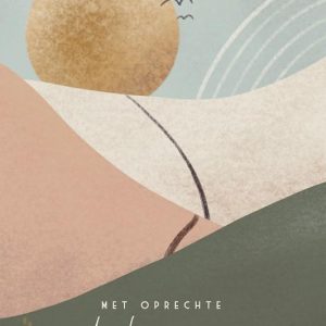 Kaart oprechte deelneming - zon