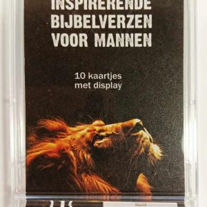 Doosje 10 minikaartjes Inspirerende bijbelverzen voor mannen