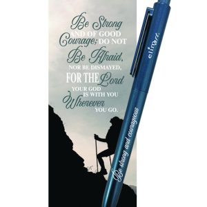 Gelpen/Bookmark Be strong & courageous