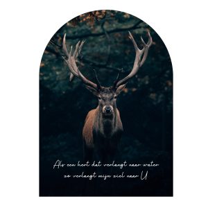 Muurvorm - Als een hert