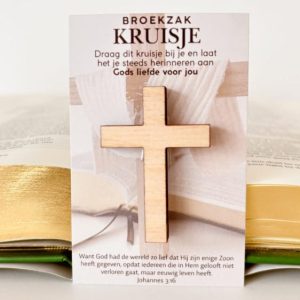 Pocketkruisje hout