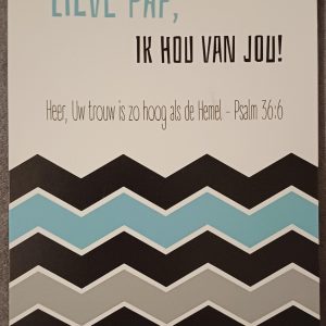 Ansichtkaart Lieve pap, ik hou van jou!