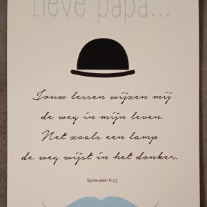 Ansichtkaart Lieve papa