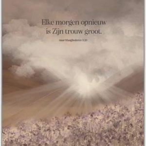 Mini kaartje Elke morgen opnieuw