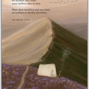 Minikaartje We lopen samen als pelgrims...