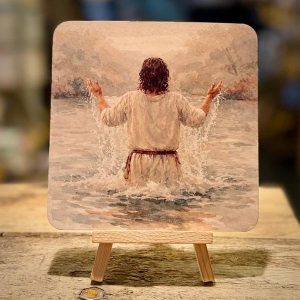 Vierkante kaart Jezus is mijn redder