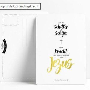 Ansichtkaart Sta op in de kracht van Jezus