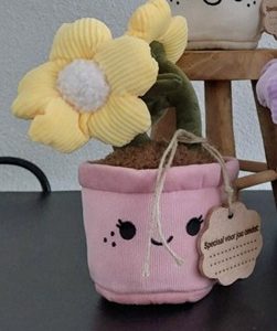 Knuffelplant Geel Blij met jou