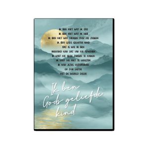 Wandbord Gods geliefde kind