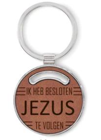 Sleutelhanger Ik heb besloten Jezus te volgen