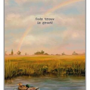 Ansichtkaart Gods trouw is groot