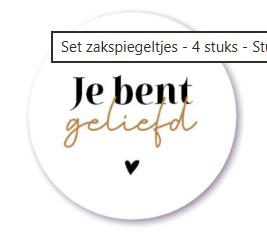 Spiegeltje Je bent geliefd