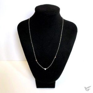 Ketting - drie hartjes zilver