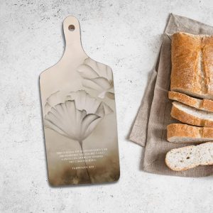 Broodplank - Witte klaproos
