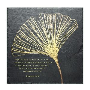 Tegel - Goudkleurige bloem