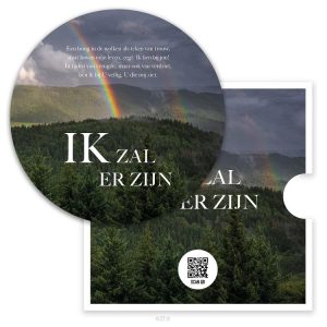 Ronde fotokaart - Opwekking 770 Ik zal er zijn + QR code