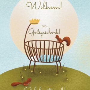 Dubbele kaart - Welkom! Geboorte zoon