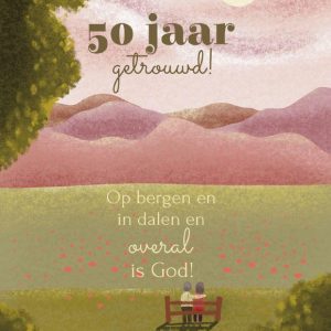Dubbele kaart - 50 jaar getrouwd