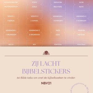 Zij Lacht bijbelstickers NBV21