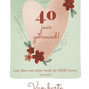 40 jaar getrouwd