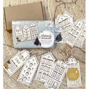 Adventsslinger met 25 huisjes