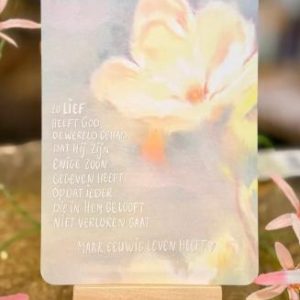 Ansichtkaart Zo lief heeft god de wereld gehad