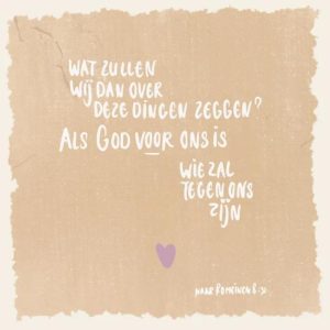 Wat zullen wij dan over deze dingen zeggen