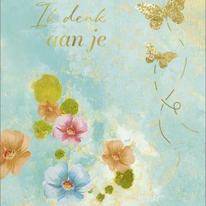 Dubbele kaart Ik denk aan je
