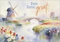 Dubbele kaart - Een lieve groet